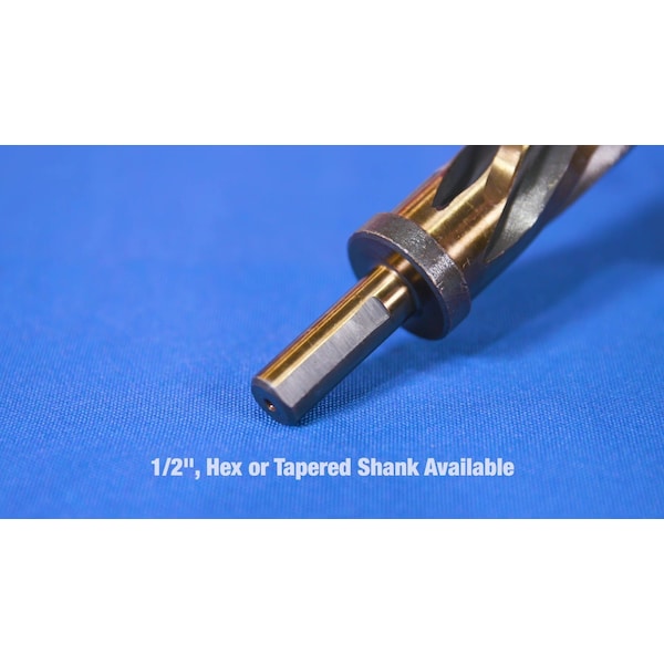Drill America 5/8" HSS 1/2" Straight Shank Bridge Reamer - DWRRBSS5/8
