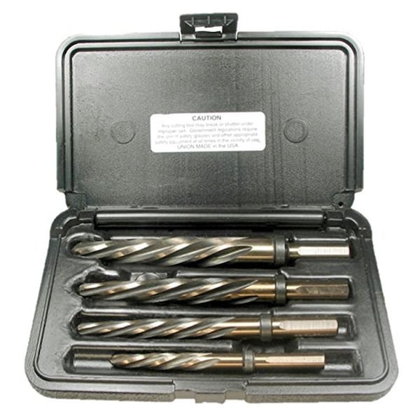 Viking Norseman Drill Special Tungsten Standard Flute Car Reamers Drill Bit Set (4-Piece) - 12270