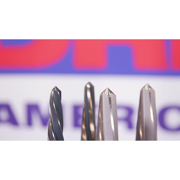 Drill America 5 Piece HSS Black & Gold Bridge Reamer Set in Wooden Case - KFDRBSS5PC-SET
