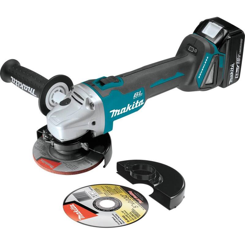 Kit de 6 piezas Makita 18V 5.0Ah LXT Brushless (Martillo Taladro, Atornillador de Impacto, Sierra Recíproca, Sierra Circular, Esmeriladora, Linterna) - XT616PT
