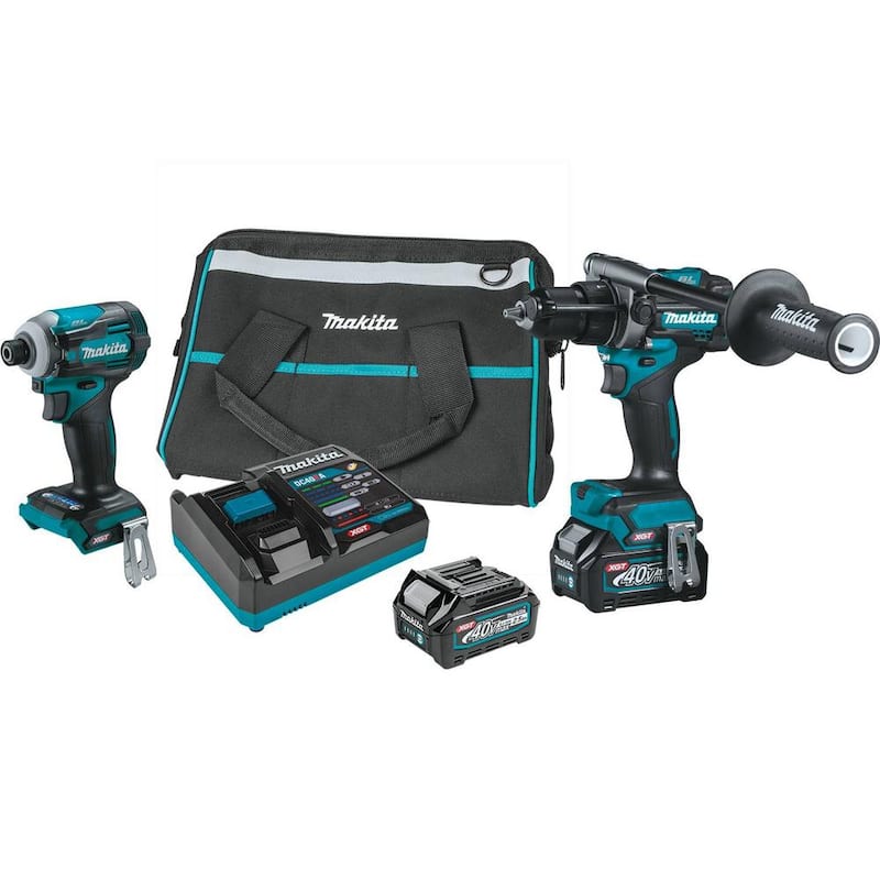 Kit combo inalámbrico sin escobillas Makita 40V Max XGT de 2 piezas con batería de 2.5Ah y batería de 4.0Ah Makita 40V Max XGT - GT200D-BL4040