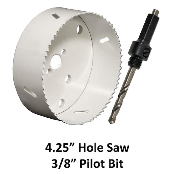 Electriduct Bi-Metal 1.56" Hole Saw with 3/8" Pilot Bit - TL-HOLESAW-156