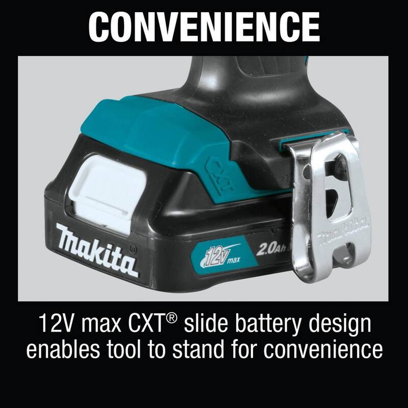 Juego Combo inalámbrico de 12V max CXT de iones de litio (Taladro/atornillador de impacto) 2.0 Ah (2 piezas) - CT232RX