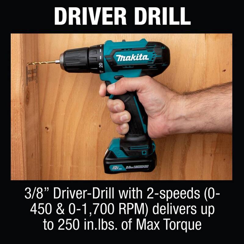 Juego Combo inalámbrico de 12V max CXT de iones de litio (Taladro/atornillador de impacto) 2.0 Ah (2 piezas) - CT232RX