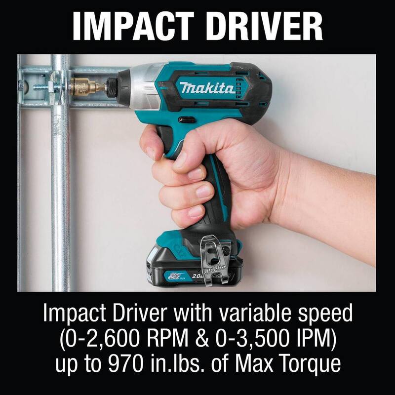 Juego Combo inalámbrico de 12V max CXT de iones de litio (Taladro/atornillador de impacto) 2.0 Ah (2 piezas) - CT232RX