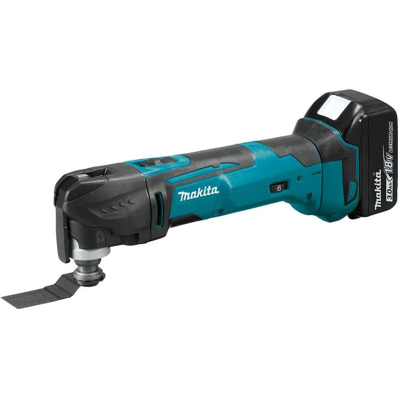 Juego combinado inalámbrico de 6 piezas de 18 voltios LXT de ion de litio (Taladro-Destornillador/Impacto/Sierra Circular/Herramienta Multiuso/Radio/Luz) 3.0A - XT613X1 de Makita