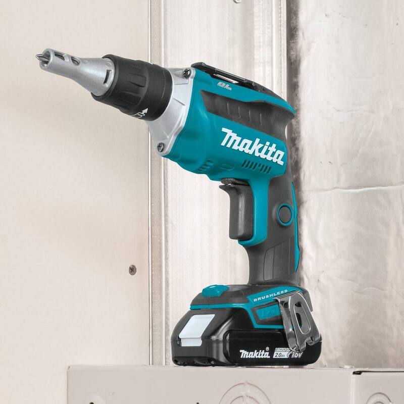 Kit inalámbrico compacto de combo Makita de 18V 2.0Ah LXT de iones de litio (2 piezas) (Atornillador de impacto/atornillador de paneles de yeso sin escobillas) - XT262R