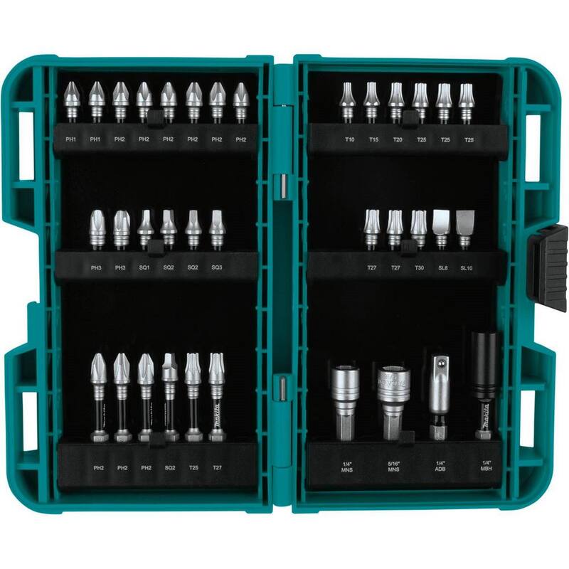 Juego de Combo Compacto Brushless de 2 Piezas de 18V LXT con batería de iones de litio de Makita y Set de Brocas de Impacto de 35 Piezas Impact XPS - XT269R-E-01666
