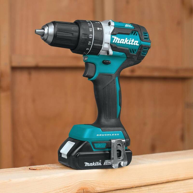 Juego de Combo Compacto Brushless de 2 Piezas de 18V LXT con batería de iones de litio de Makita y Set de Brocas de Impacto de 35 Piezas Impact XPS - XT269R-E-01666