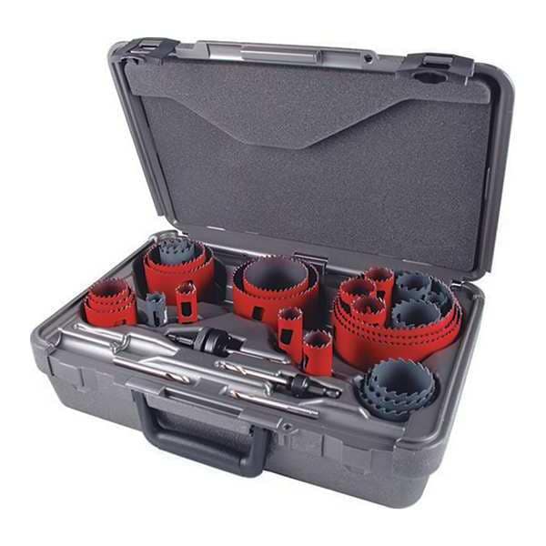 Morse Hole Saw Kit, Saw Sizes 3/4" to 4-1/2" - MHSPLU01
