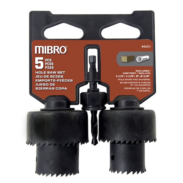 Richelieu (5-Piece) Carbon Steel Hole Saw Set - 988091