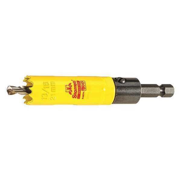 Starrett 13/16" (21mm) Bi-Metal HSS Hole Saw with Arbor - ADCH1036