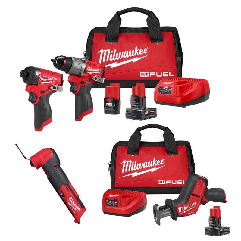 Milwaukee M12 FUEL 12-Volt Lithium-Ion Brushless Cordless Hammer Drill & Impact Driver Combo Kit with Recip Saw Kit and Multi-Tool - 3497-22-2520-21XC-2526-20

Kit Combo de Taladro Percutor e Impacto Inalámbrico Brushless de 12 Voltios Milwaukee M12 FUEL con Kit de Sierra Recíproca y Multiherramienta - 3497-22-2520-21XC-2526-20