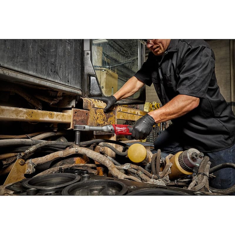 Conjunto de combo de trinquete y trinquete de alcance extendido Milwaukee M12 FUEL 12V Lithium-Ion Brushless inalámbrico de 3/8 pulgadas (Solo herramienta) - 2557-20-2560-20