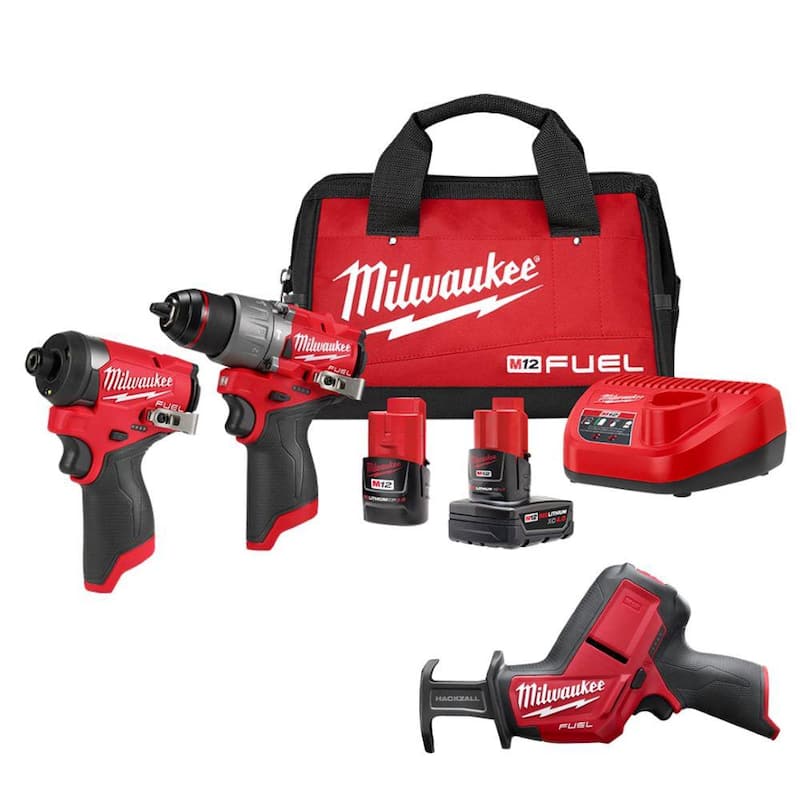 Milwaukee M12 FUEL 12-Volt Lithium-Ion Brushless Cordless Hammer Drill and Impact Driver Combo Kit (2-Tool) with HACKZALL - 3497-22-2520-20

Milwaukee M12 FUEL Juego de Combo de Taladro Martillo Inalámbrico Brushless de Litio de 12 voltios y Destornillador de Impacto (2 herramientas) con HACKZALL - 3497-22-2520-20