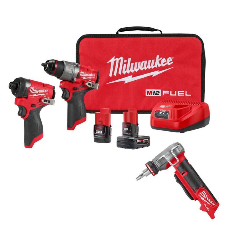 Milwaukee M12 FUEL 12-Volt Cordless Hammer Drill and Impact Driver Combo Kit with ProPEX Expander, 1/2 in. to 1 in. Expander Heads - 3497-22-2532-20

Kit combo inalámbrico de taladro de martillo y destornillador de impacto Milwaukee M12 FUEL de 12 voltios con expansor ProPEX, cabezales expansores de 1/2 a 1 pulgada - 3497-22-2532-20