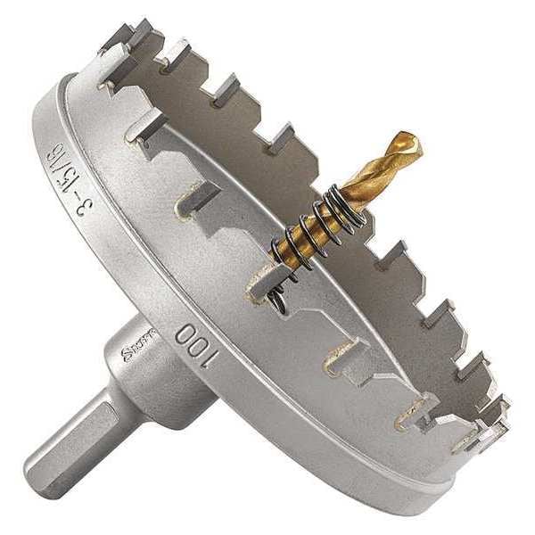 Starrett Carbide Tipped Hole Saw, 3-15/16", 100mm - SM100