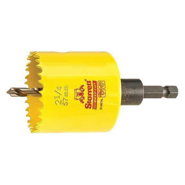 Starrett 2-1/4" (57mm) Bi-Metal HSS Hole Saw with Arbor - ADCH0214