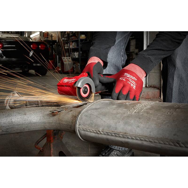 Kit de combo de esmeriladora angular derecha, trinquete y sierra cortada inalámbricos Milwaukee M12 FUEL 12V Ion de litio sin escobillas de 1/4 pulg. - 2485-20-2457-20-2522-20-48-11-2420x2