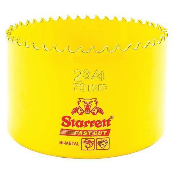 Starrett Bi-Metal Fast Cut Hole Saw 2-3/4" (70mm) - FCH0234-G