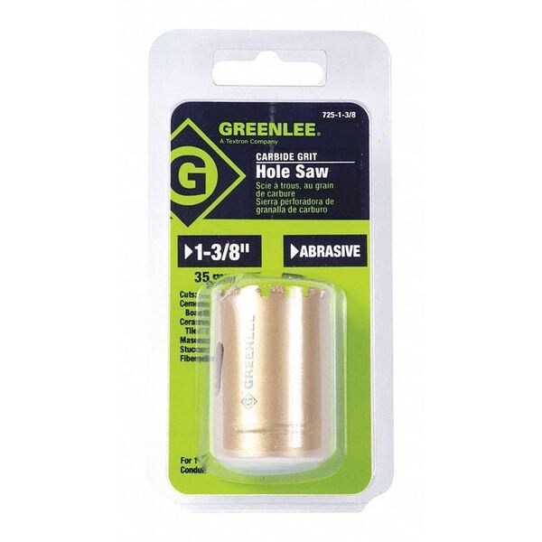 Greenlee 1-3/8" Carbide Grit Hole Saw - 725-1-3/8
