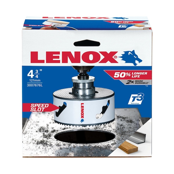 Irwin Lenox Speed Slot 4-3/4 in. Bi-Metal Hole Saw 1 pc - 3007676L