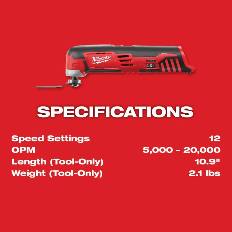 Milwaukee M12 12V Juego de combo inalámbrico de taladro/destornillador de impacto/ratón/HACKZALL sierra de corte/multiherramienta (5 herramientas) - 2494-22-2457-20-2420-20-2426-20