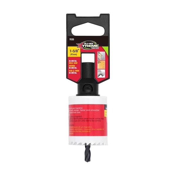 Blu-Mol Xtreme Blu-Mol Xtreme 1-5/8 in. Bi-Metal Hole Saw 1 pk - E0217035