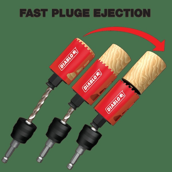 Diablo Bi-Metal Electrical Hole Saw Set, 16 pcs. - DHS16SEL