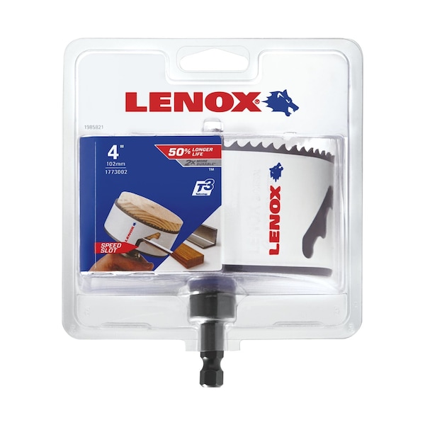 Lenox Lenox Speed Slot 4 in. Bi-Metal Hole Saw 1 pc - 1773002