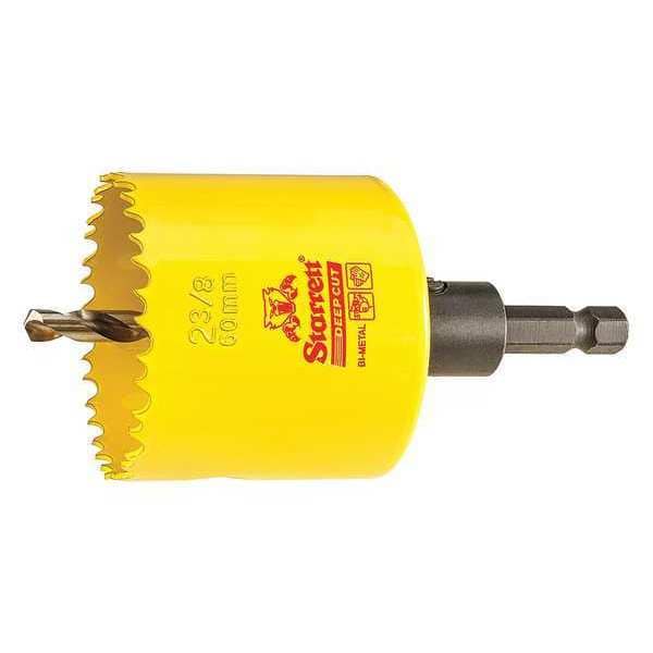Starrett 2-3/8" (60mm) Bi-Metal HSS Hole Saw with Arbor - ADCH0238