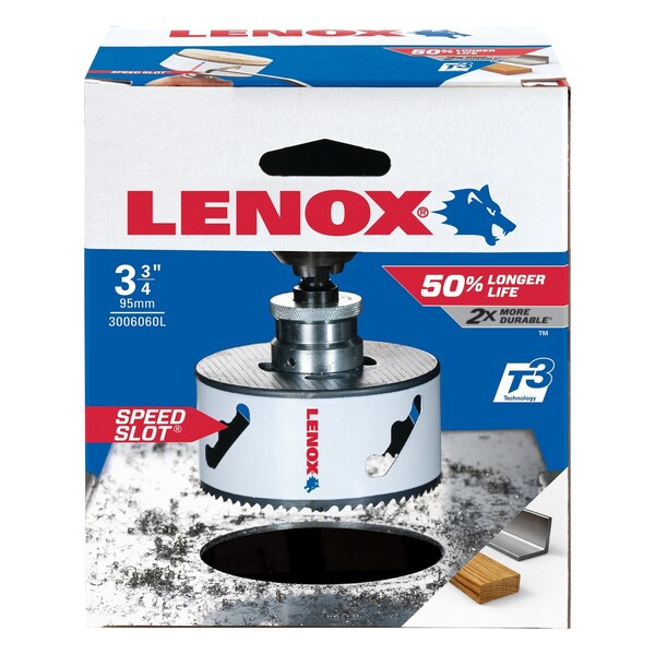 Irwin Lenox Speed Slot 3-3/4 in. Bi-Metal Hole Saw 1 pc - 3006060L