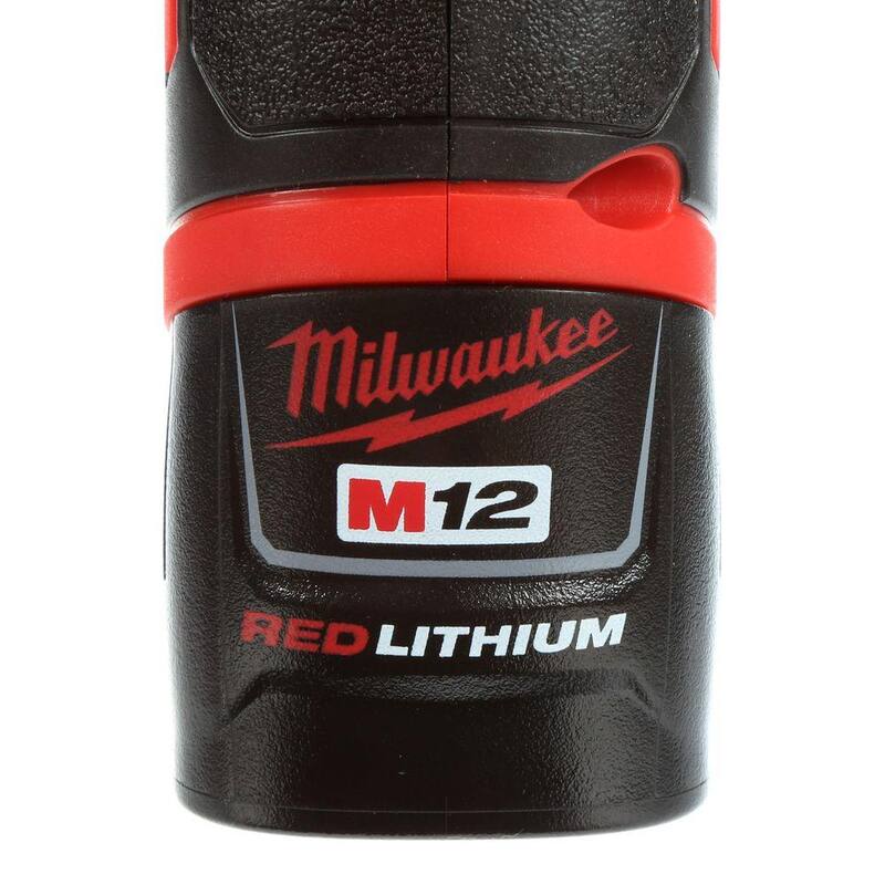 Milwaukee M12 12V Juego de combo inalámbrico de taladro martillo/destornillador de impacto de iones de litio con paquete de batería M12 1.5 Ah (paquete de 2) - 2497-22-48-11-2411
