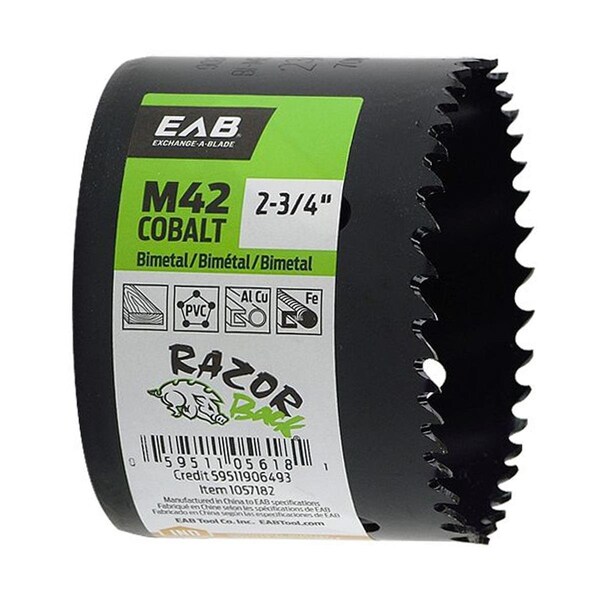 Swivel 2.75 in. M42 Industrial Hole Saw - Recyclable Exchangeable - SW3356145