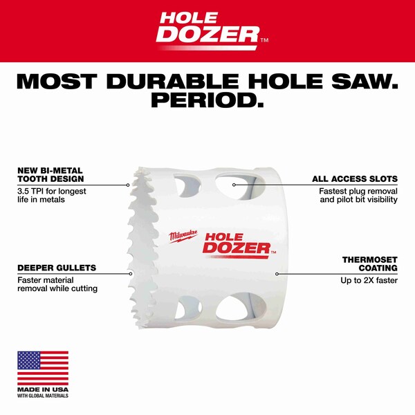 Milwaukee Tool Milwaukee 49-56-0117 2" Hole Dozer Hole Saw - 49-56-0117