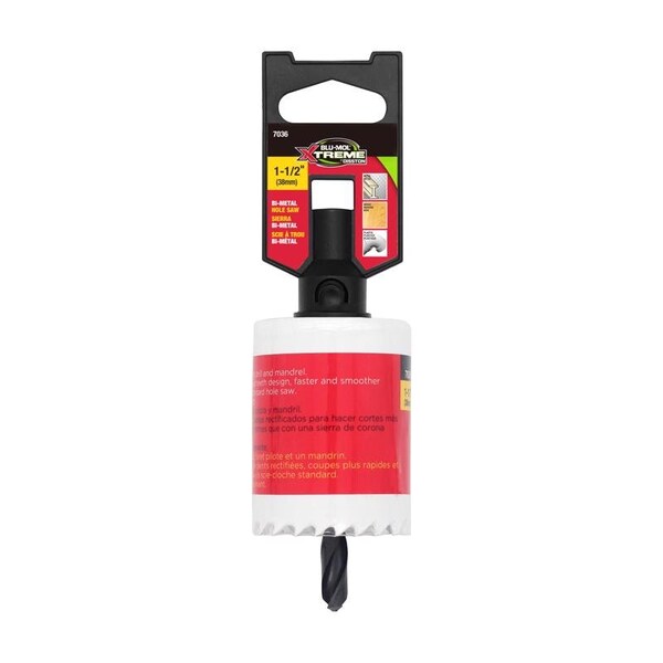 Blu-Mol Xtreme Blu-Mol Xtreme 1-1/2 in. Bi-Metal Hole Saw 1 pk - E0217036