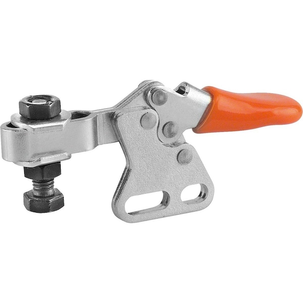 Kipp Toggle Clamp Mini Steel, Vertical Foot, Comp:Plastic, Comp:Orange, M=M05X20 - K0068.0050