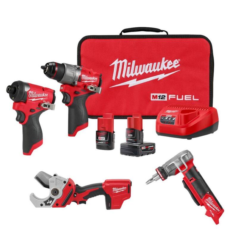 Milwaukee M12 FUEL 12-Volt Li-Ion Brushless Cordless Hammer Drill & Impact Driver Combo Kit with ProPEX Expander & PVC Pipe Shear - 3497-22-2532-20-2470-20

Kit combo con taladro de martillo y controlador de impacto inalámbricos sin escobillas de 12 voltios Milwaukee M12 FUEL con ProPEX Expander y PVC Pipe Shear - 3497-22-2532-20-2470-20