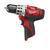 Milwaukee M12 12V Juego de Combinación de Taladro Inalámbrico/Atornillador de Impacto con Batería de Litio-Ion (2 Herramientas) con (1) Batería de Capacidad Extendida M12 4.0Ah - 2494-22-48-11-2440