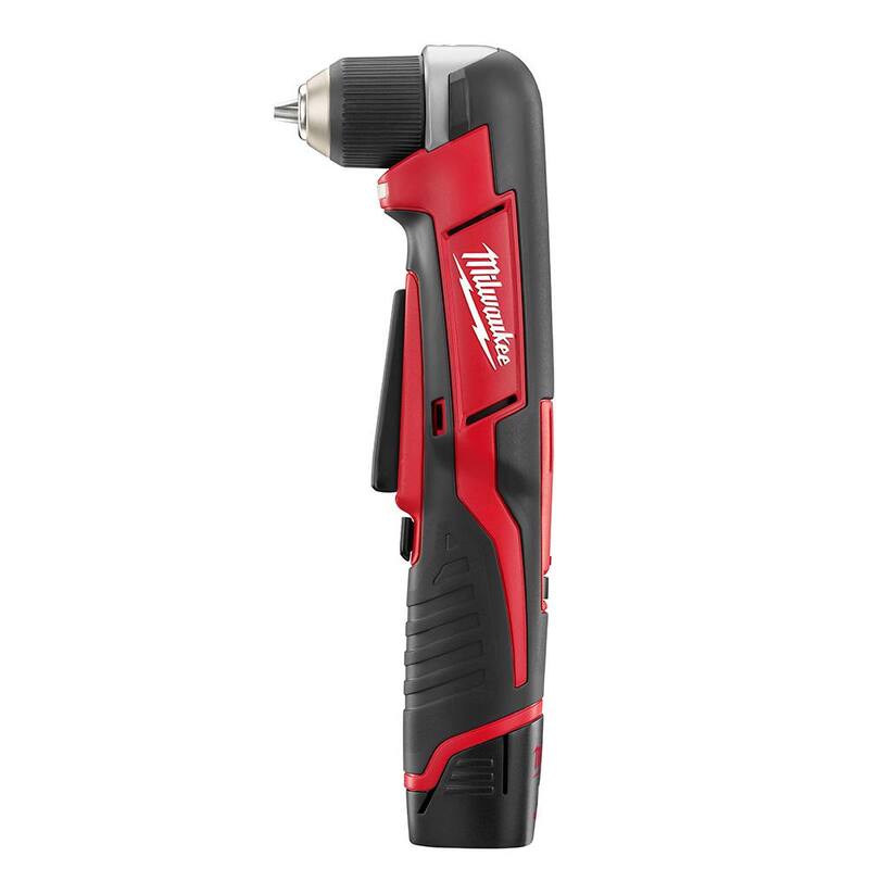 Milwaukee M12 12V Juego de herramientas inalámbricas de ion de litio (3 herramientas) con taladro de ángulo recto M12 - 2498-23-2415-20