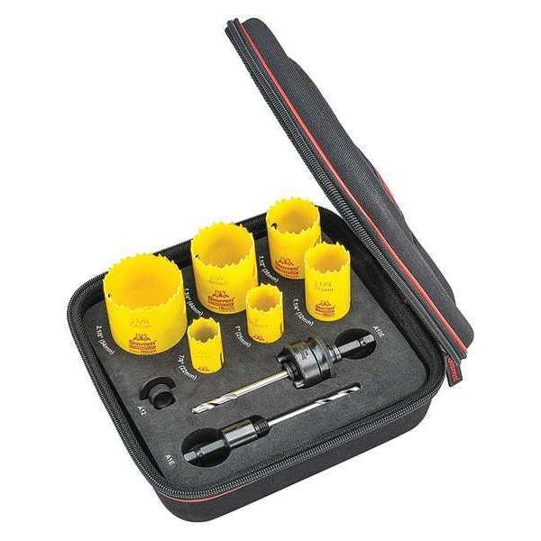 Starrett DCH Doorlock Kit, w/ 6 Hole Saws, Arbors - KDC06034-N