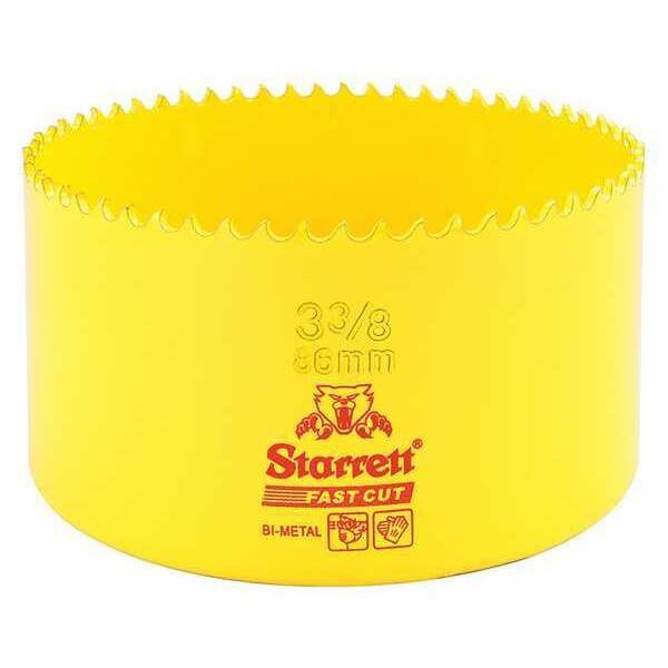 Starrett Bi-Metal Fast Cut Hole Saw 3-3/8" (86mm) - FCH0338-G