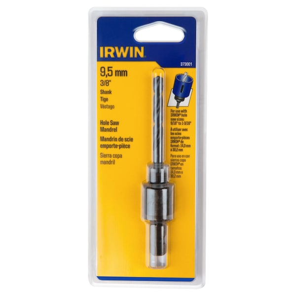 Irwin Hex Arbor Fits Hole Saw, 3/8in, PK5 - 373001
