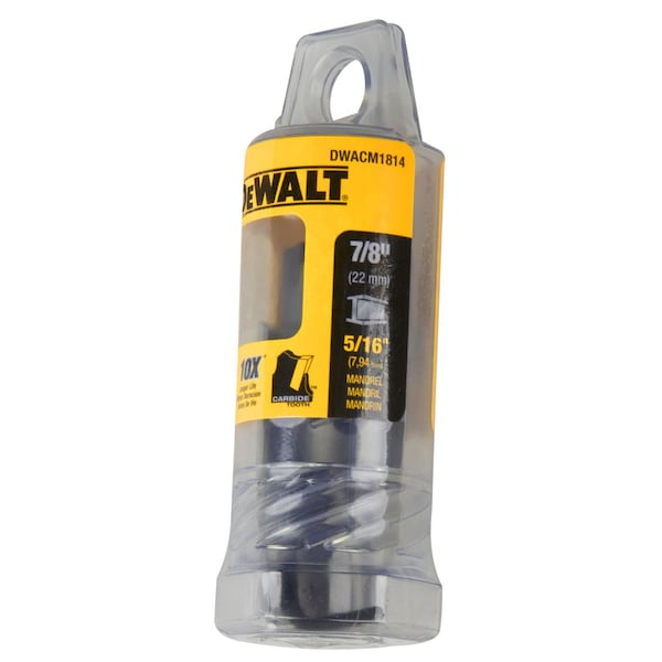 Dewalt 7/8" (22mm) Metal Cutting Carbide Holesaw - DWACM1814