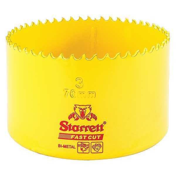 Starrett Bi-Metal Fast Cut Hole Saw 3" (76mm) - FCH0300-G