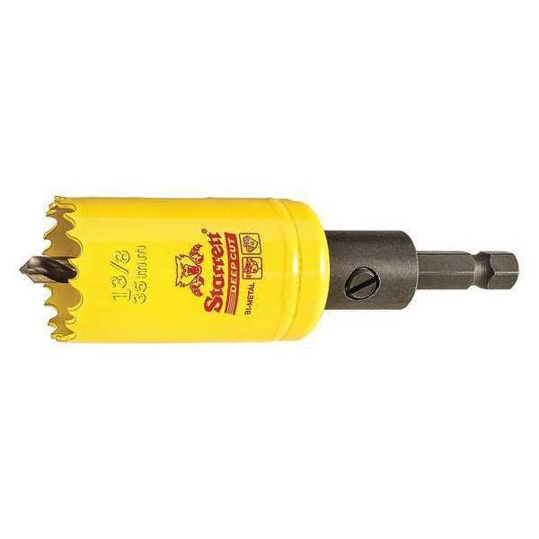 Starrett 1-3/8" (35mm) Bi-Metal HSS Hole Saw with Arbor - ADCH0138