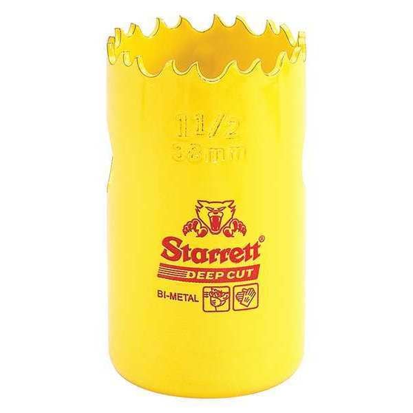 Starrett Bi-Metal Fast Cut Hole Saw 1-1/2" (38mm) - DCH0112-G