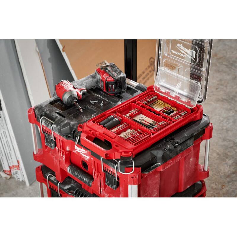 Milwaukee M12 FUEL 12-Volt Li-Ion Brushless Cordless Hammer Drill & Impact Driver Combo Kit con 2 baterías, bolsa y juego de brocas (60 piezas) - 3497-22-48-32-5162