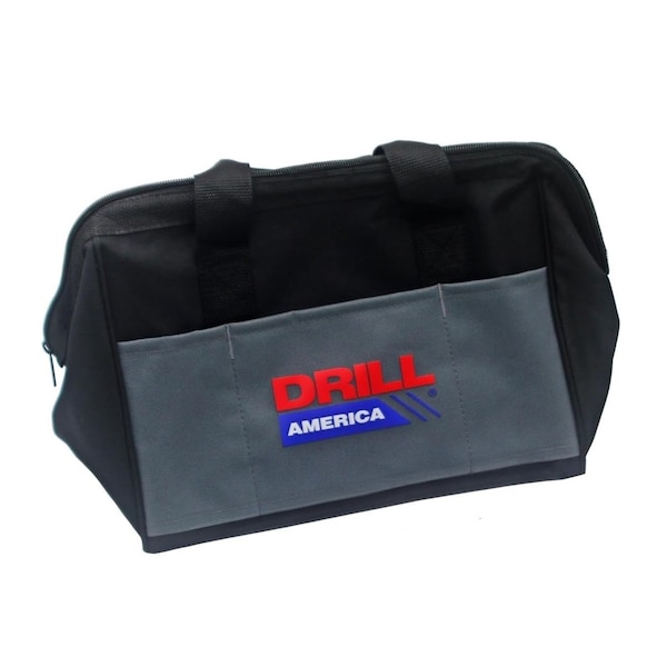 Drill America 4 Piece Carbide Tipped Hole Cutter Set with 1in Depth of Cut in Heavy Duty Storage Bag Organizer - CTHBAG4