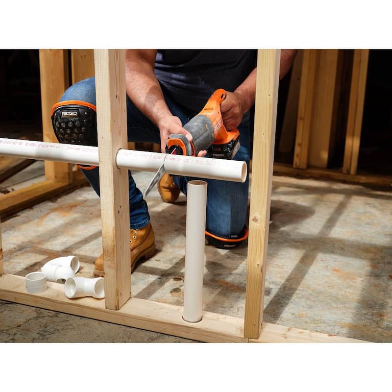 RIDGID Juego de Combinación de 4 Herramientas Inalámbricas de 18V con (1) Batería de 4.0 Ah, (1) Batería de 2.0 Ah, Cargador y Bolsa - R96256